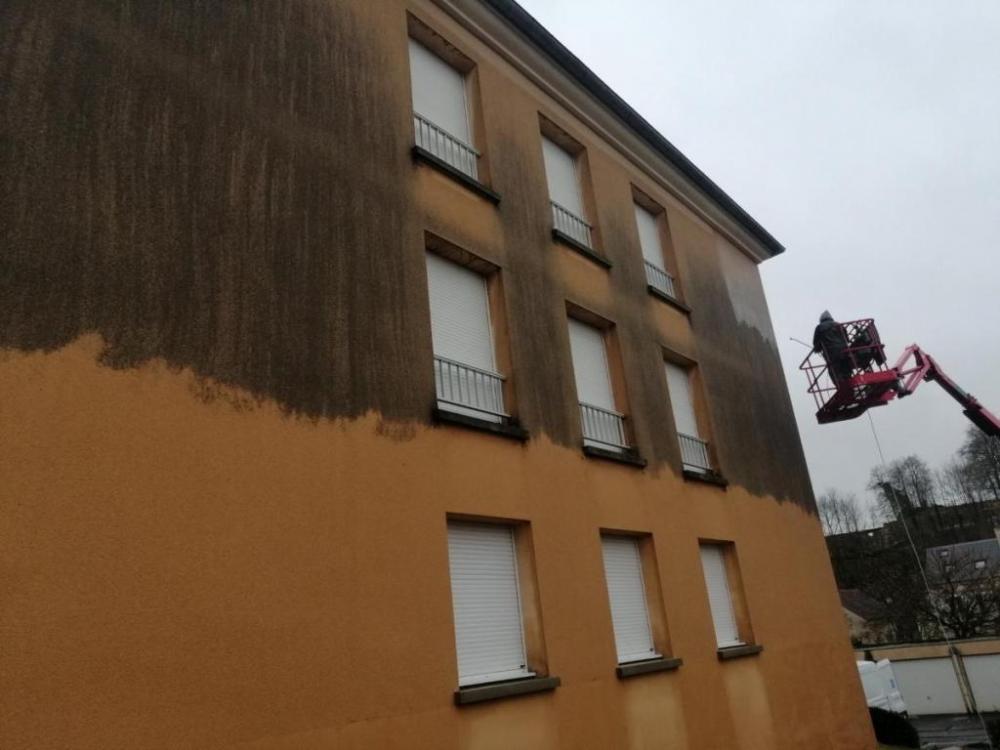 Nettoyage de façade avant/après secteur CHATEAU THIERRY