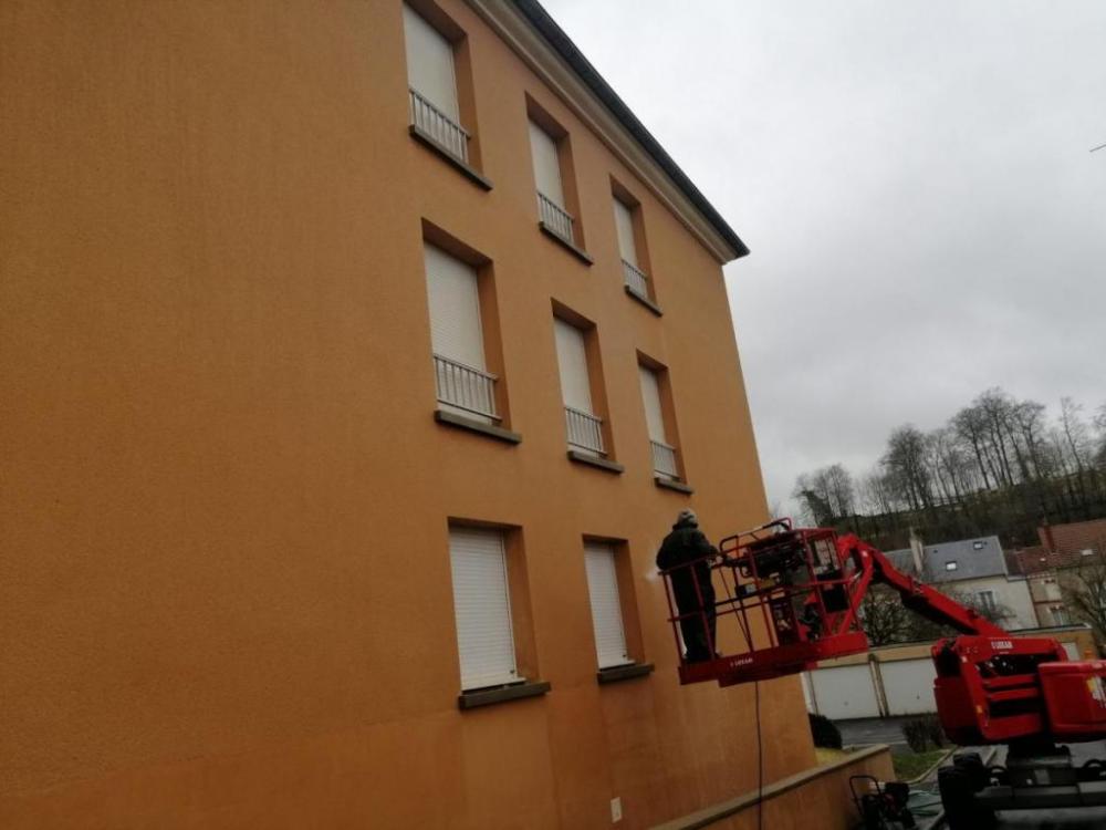 Nettoyage de façade avant/après secteur CHATEAU THIERRY